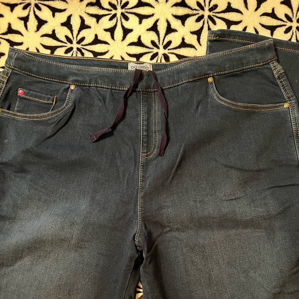 PajamaJeans Women's Bootcut Stretch Knit Denim Jeans 1x